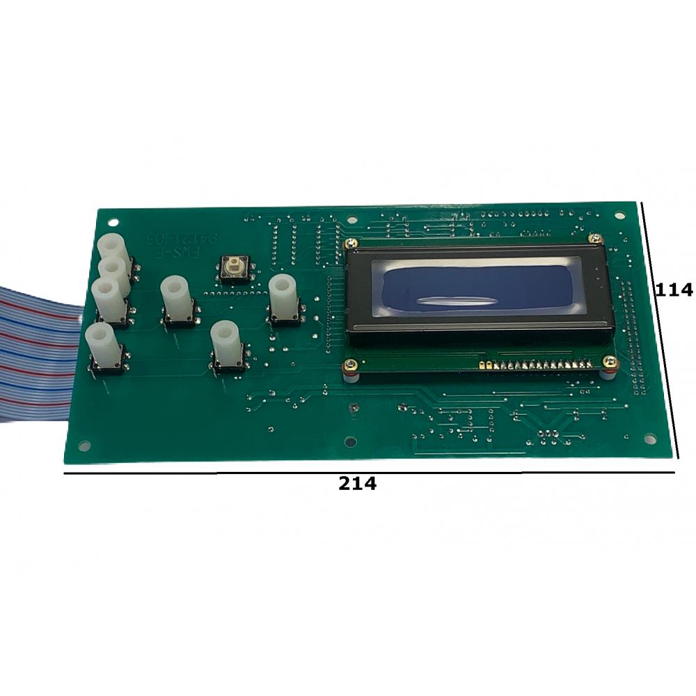 Türdruck „Variomix“-Futterautomat mit Maßangaben Abmessungen der Tür-Leiterplatte des Variomix-Futtercomputers