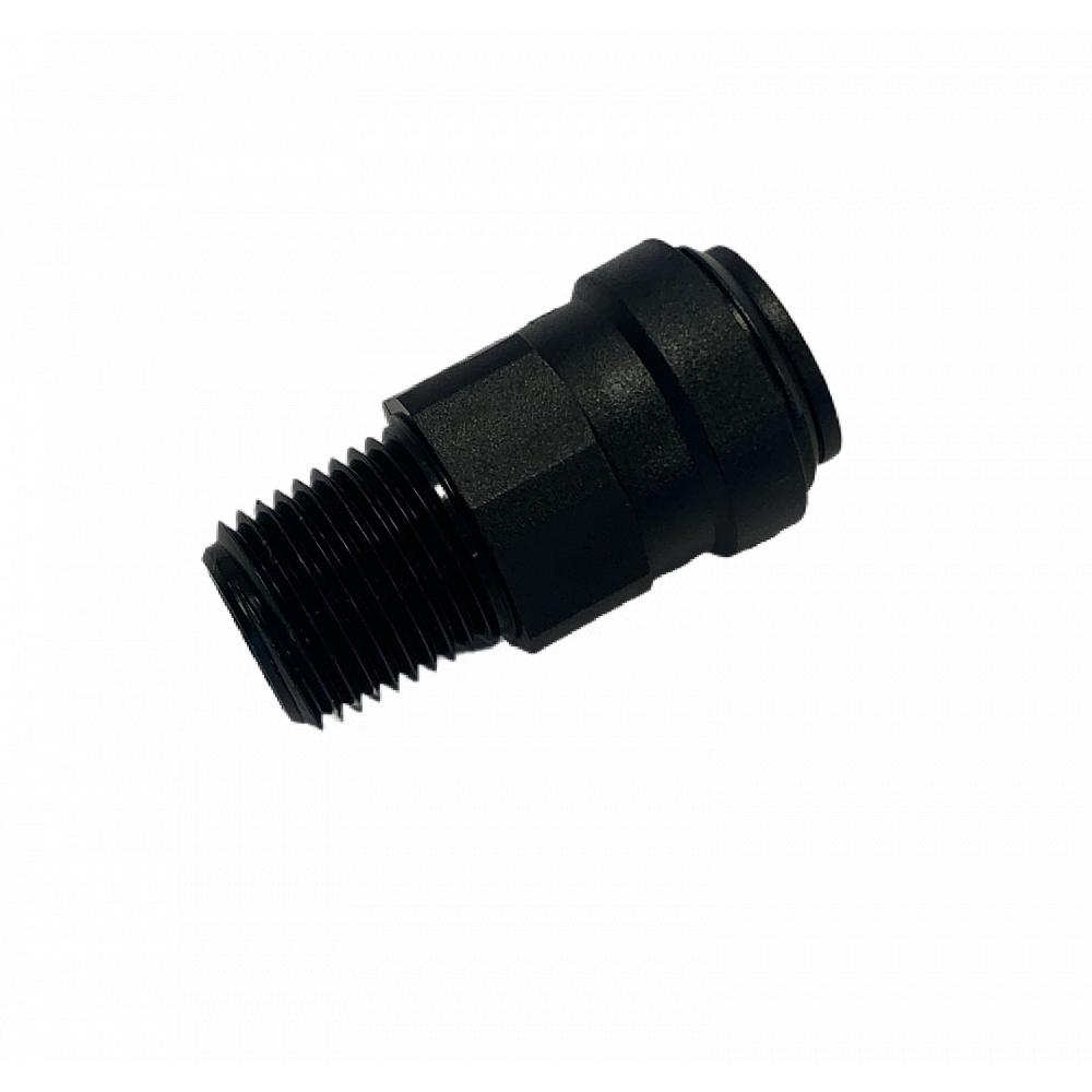 Anschlussstück für Fußbodenheizung 15 mm auf 1/2" Hochwertiges Kunststoff-Übergangsstück für Schnellkupplung eines Heizungsschlauchs